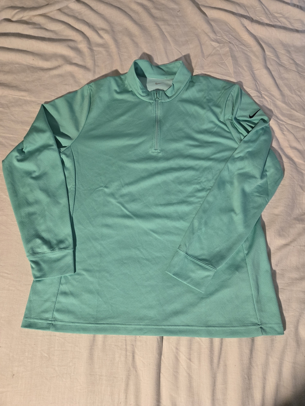 Nike Womens Mint Quarter-Zip Performance Pullover